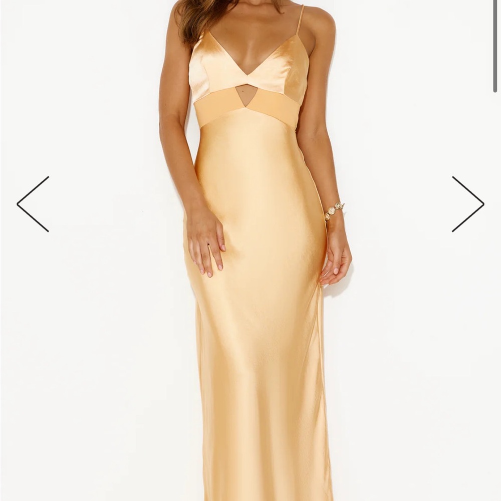 Hello Molly Orange Welcome Spring Maxi Dress